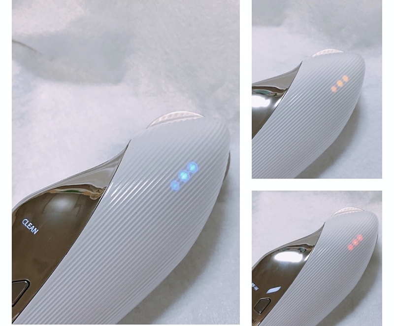 リファの美顔器は背面LEDで何の背術か ひと目でわかる