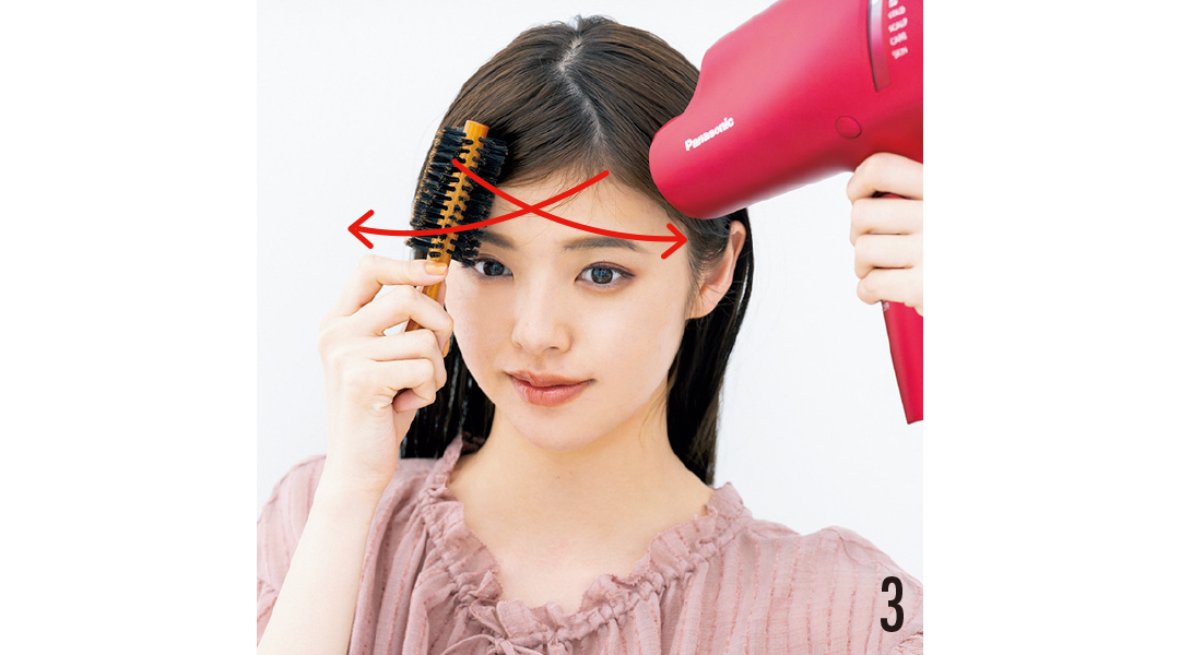 ヘア崩さない女子の”ぺったりしない”前髪ブロー&スタイリング超ていねい解説!_1_6