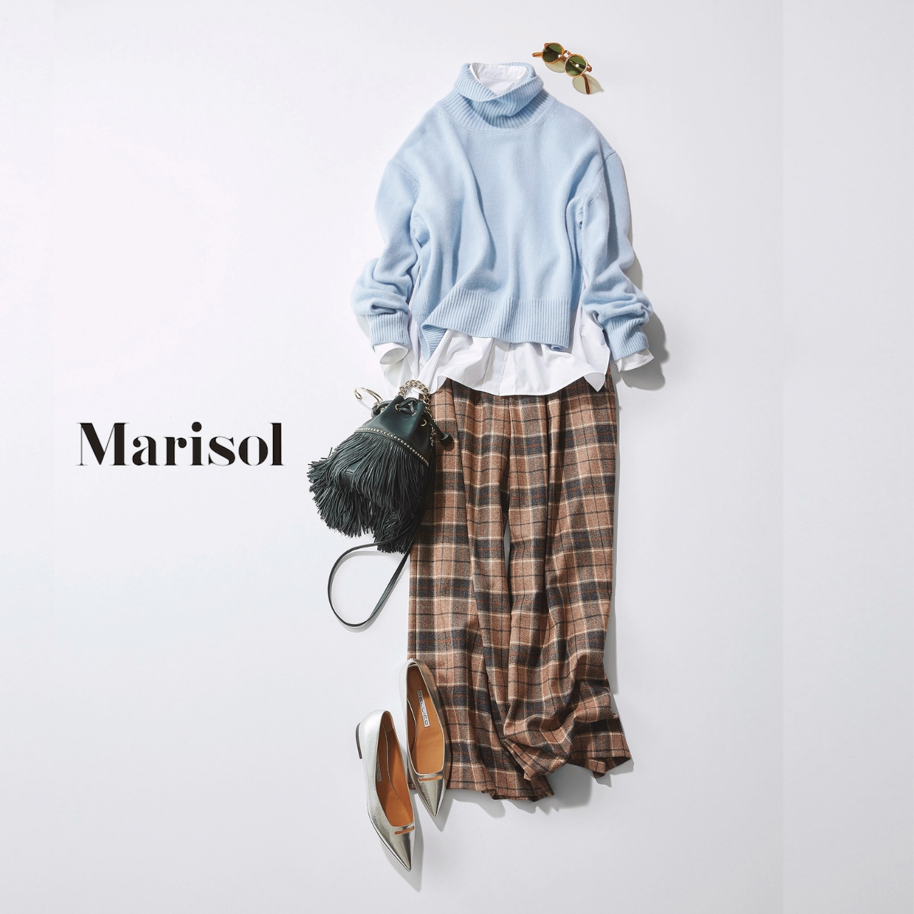 優しいベージュグラデコーデから秋色チェックコーデまで アラフォーの１週間コーデ ファッション誌marisol マリソル Online 40代をもっとキレイに 女っぷり上々