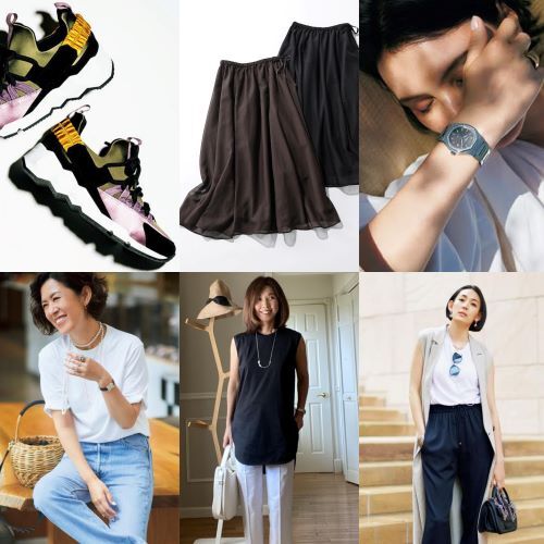 速くおよび自由な 大草直子さん愛用【ウテルケストライプスカート】