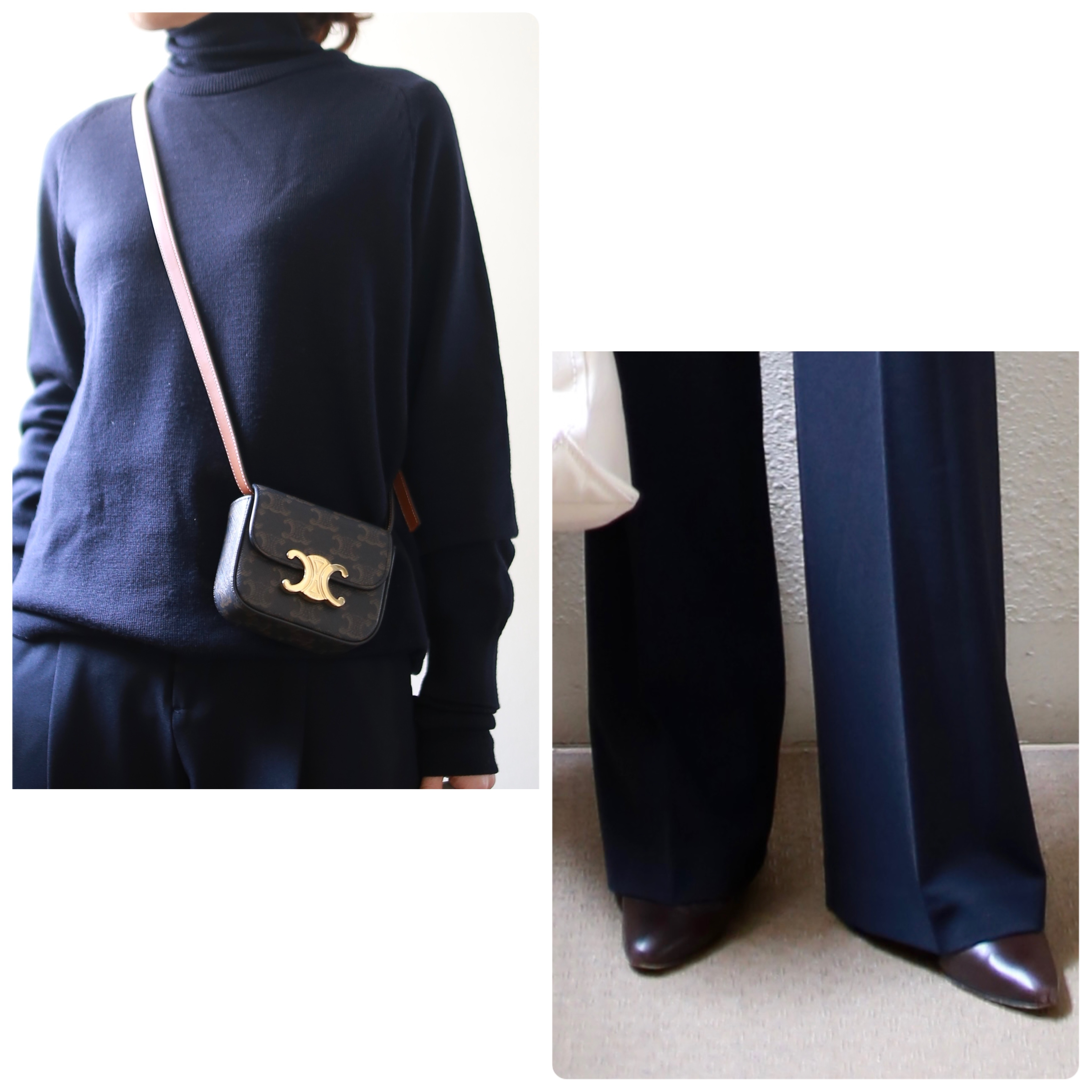 小柄コーデ celine