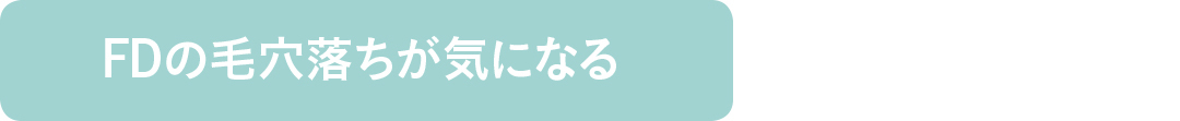 FDの毛穴落ちが気になる