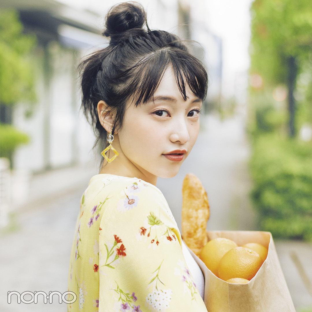 ロングの高めおだんご、#彼女感を出すにはココがポイントだった! _1_1