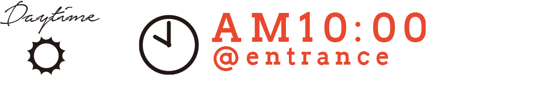 daytime AM10:00 @entrance