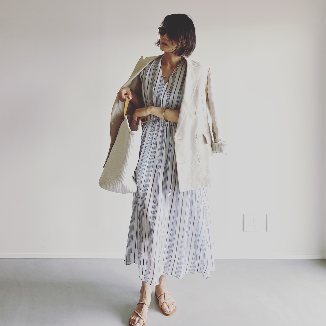 坪田あさみさんコーデ