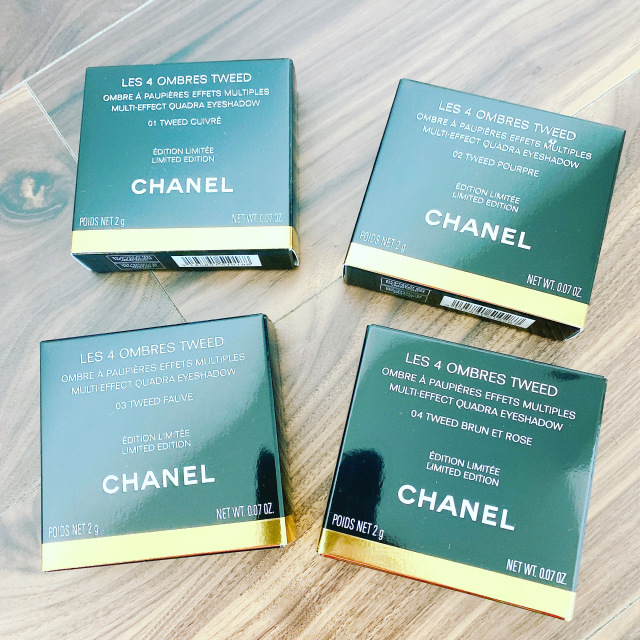【可愛すぎるアイシャドウ】CHANELのレ キャトル オンブル ツイードを全色大人買い!!_1_1