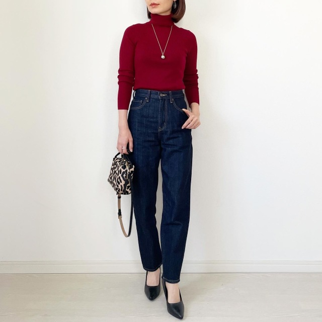 今年も買いました!UNIQLOリブタートル【tomomiyuコーデ】_1_4