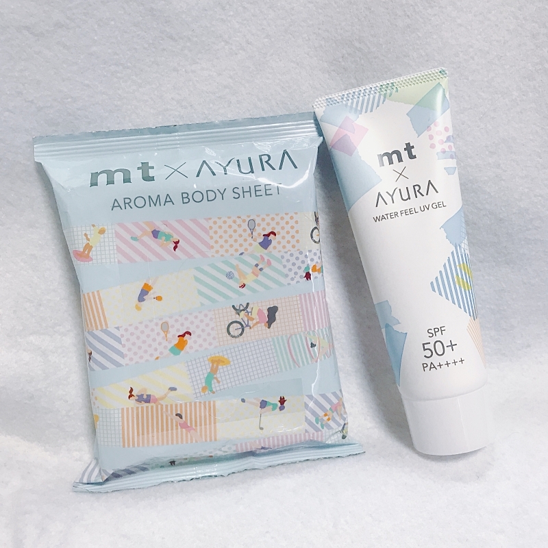 アユーラのUVジェルとアロマボディシートの限定デザイン