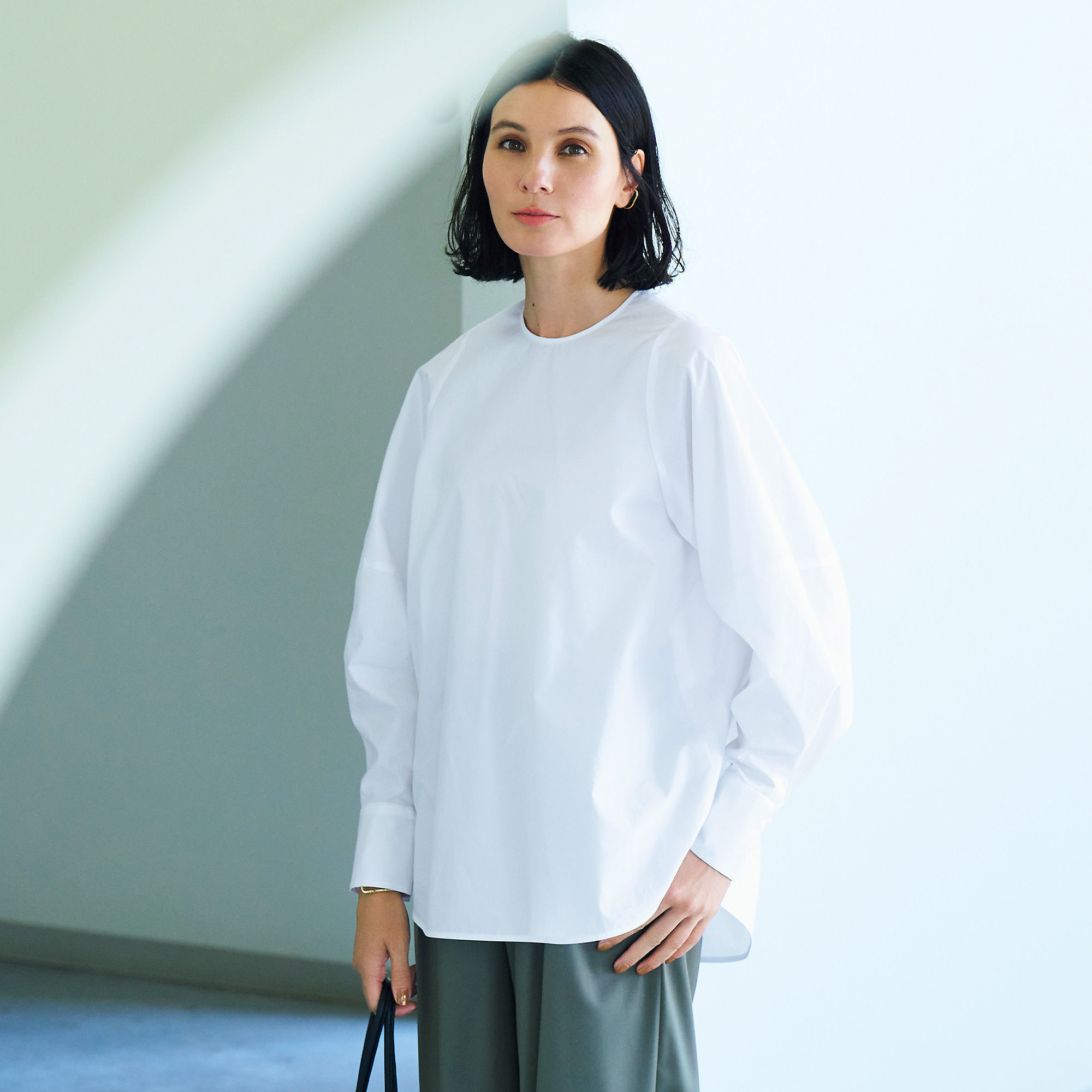 注目ブランドから秋アイテムをピックアップ Nell Eclat コットンブラウス Brenta ロングブーツ Web Eclat 50代女性のためのファッション ビューティ ライフスタイル最新情報