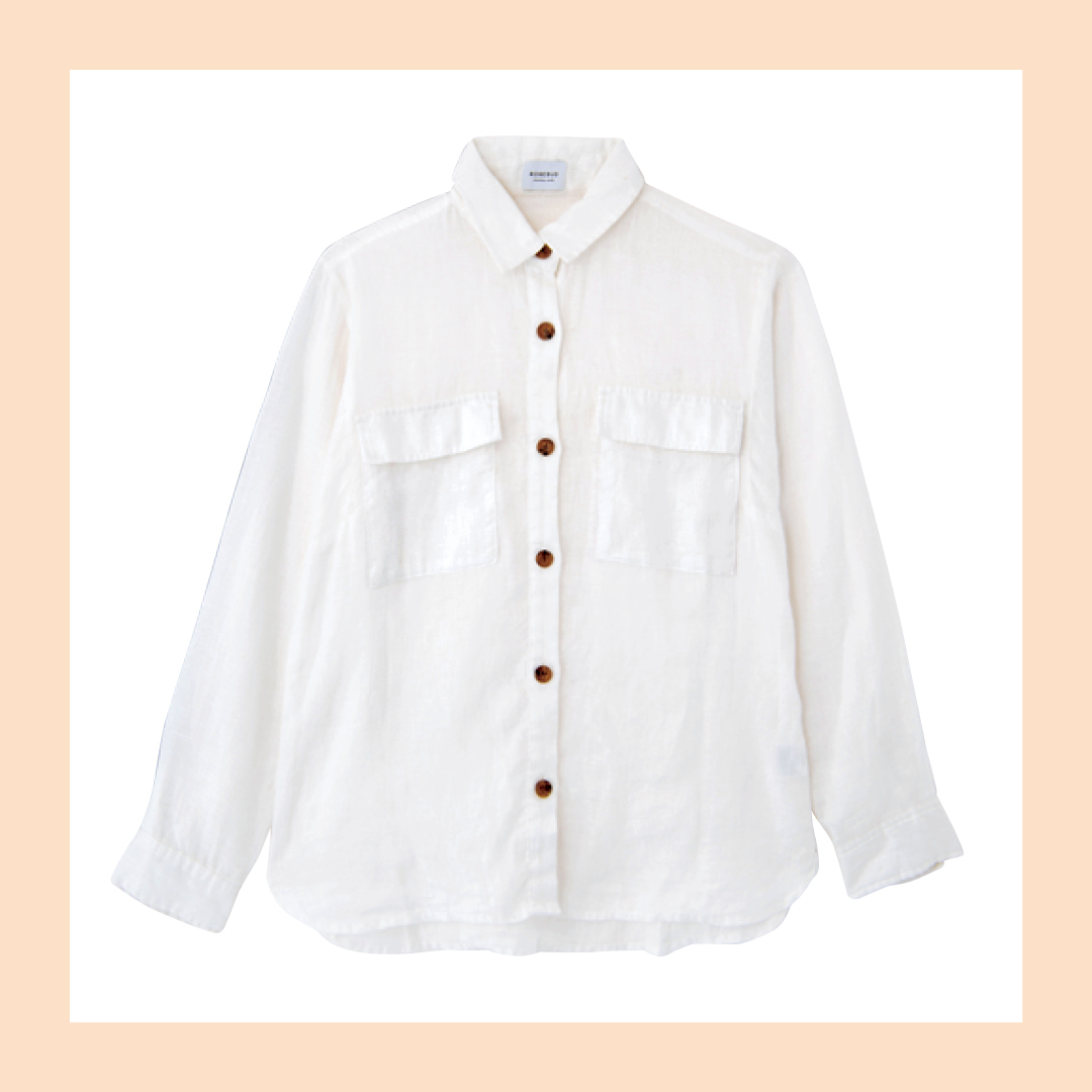 新木優子の白シャツ着回しコーデ７通り きれいめもカジュアルもお任せ Non No Web ファッション 美容 モデル情報を毎日お届け