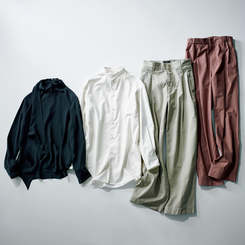 ロエフのパンツ、シャツ、ブラウス