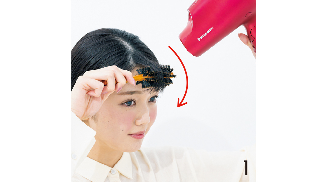 ヘア崩さない女子の”うねらない”前髪ブロー&スタイリング超ていねい解説!_1_4
