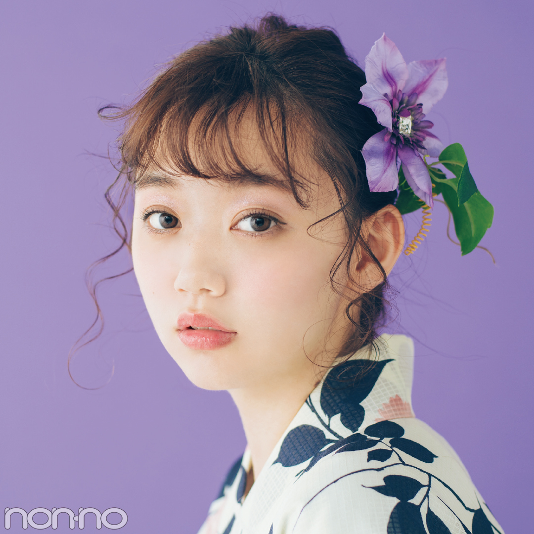 ゆかたの髪型・ミディアムの玉ねぎヘアアレンジ 【ゆかたの着付けと髪型】_1_2