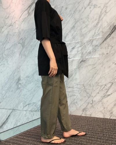 E by eclat 撥水きれいめカーゴパンツ ¥19,800
