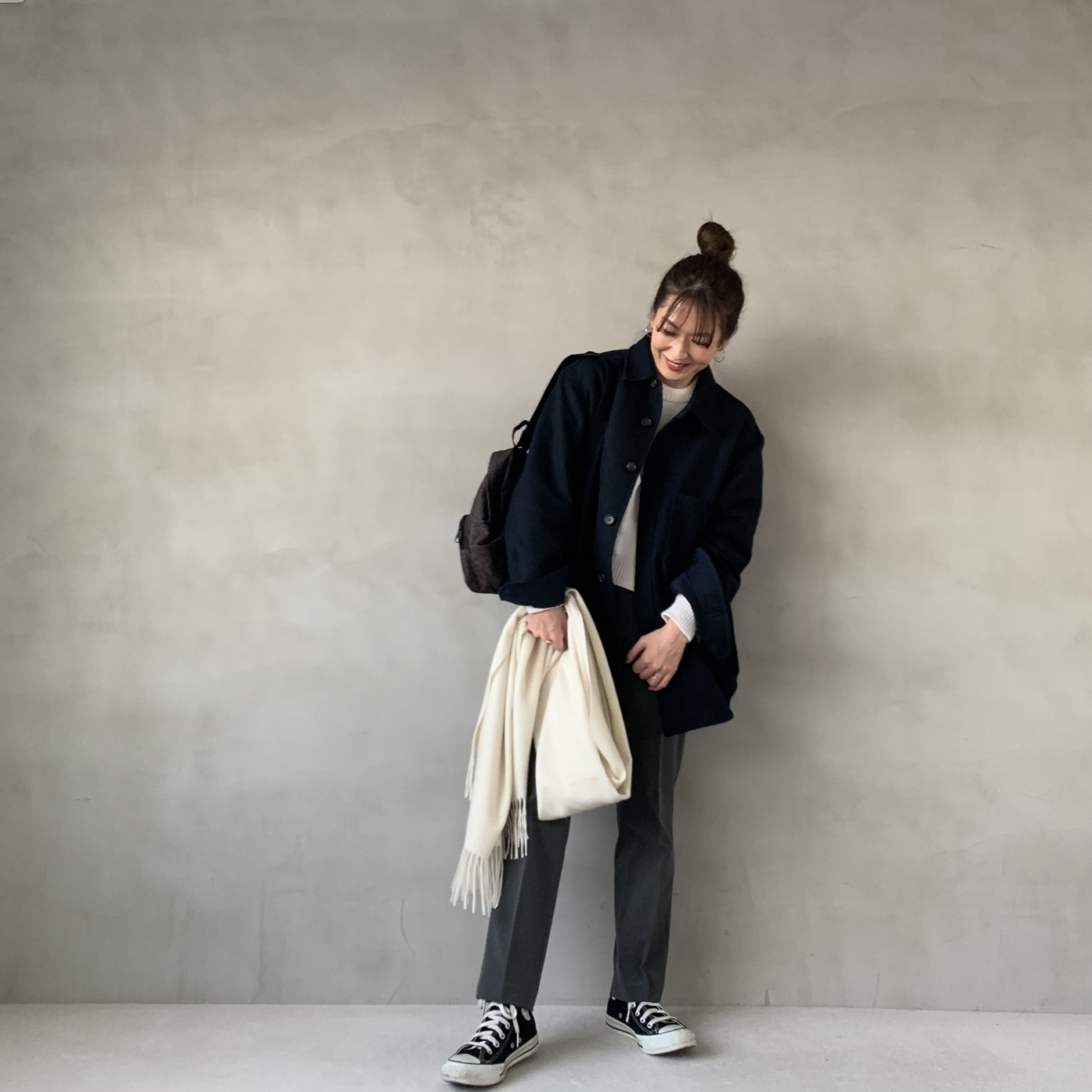 好きすぎるユニクロのパンツ 今年はグレーで更新 エディター伊藤真知の プチプラ は40代からがもっと楽しい 15 ファッション誌marisol マリソル Online 40代をもっとキレイに 女っぷり上々