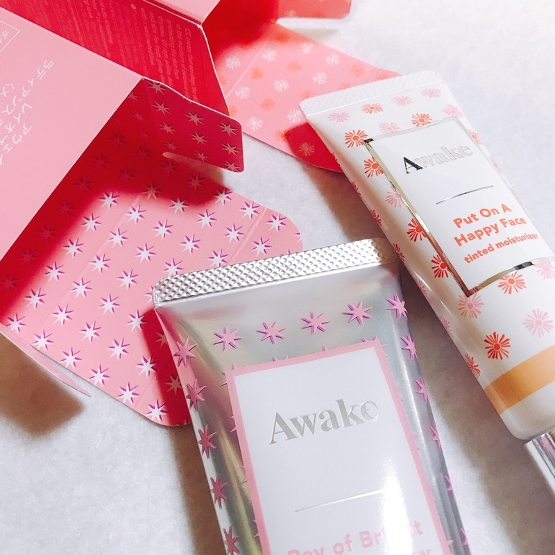 アウェイクのアイテムはパッケージだけではなく外箱まで可愛い!