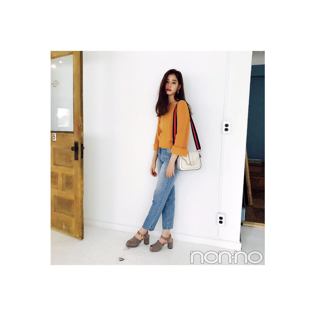 新木優子は華やかバッグでデニムを可愛げ盛り♡ 【毎日コーデ】_1_1