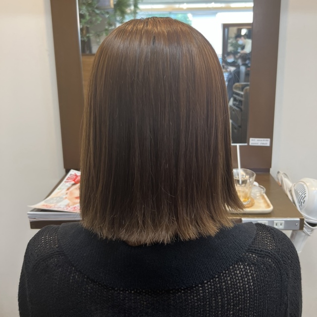 アラフォーヘア アラフォーヘアスタイル アラフィフヘアスタイル 縮毛矯正 ボブスタイル