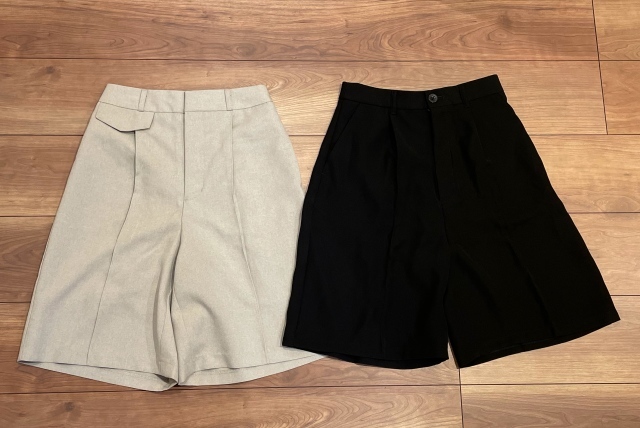 GUのピンタックバミューダパンツ