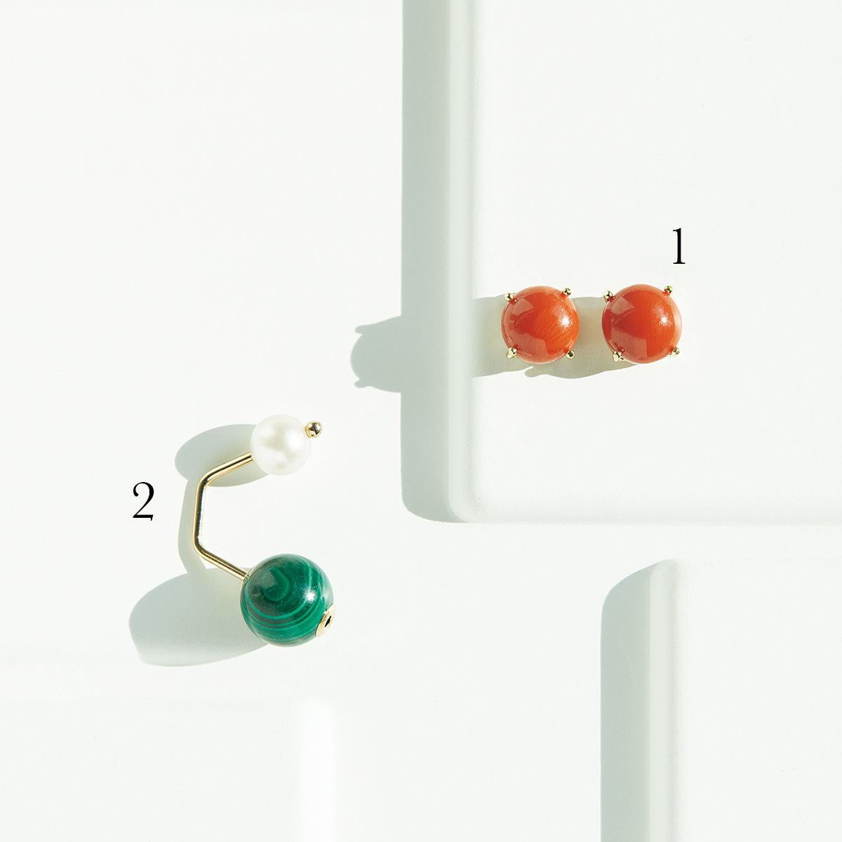 色石ピアス4