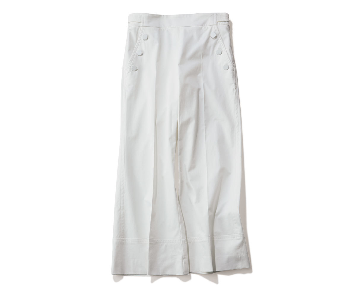 40代ファッション2019年夏のお買い物_MARELLAのセーラーパンツ