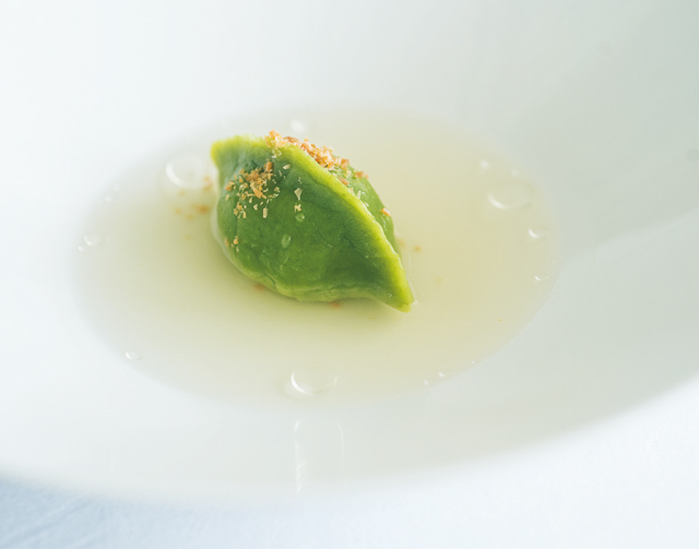 ゴルゴンゾーラの水餃子
