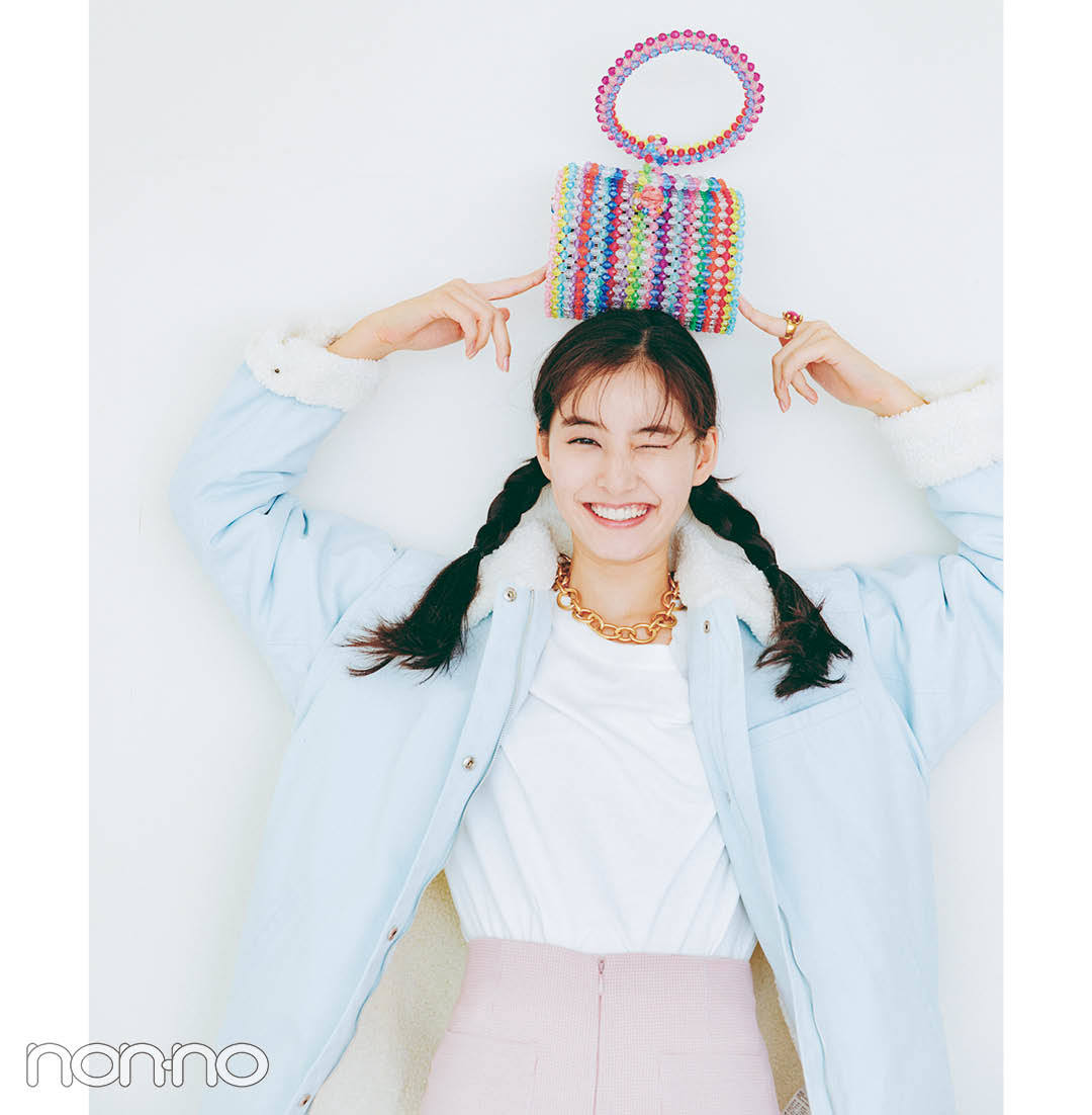【新木優子のPRETTY in Pink vol.3】カジュアルコーデをキュートにシフト! "やんちゃなピンク"_1_4