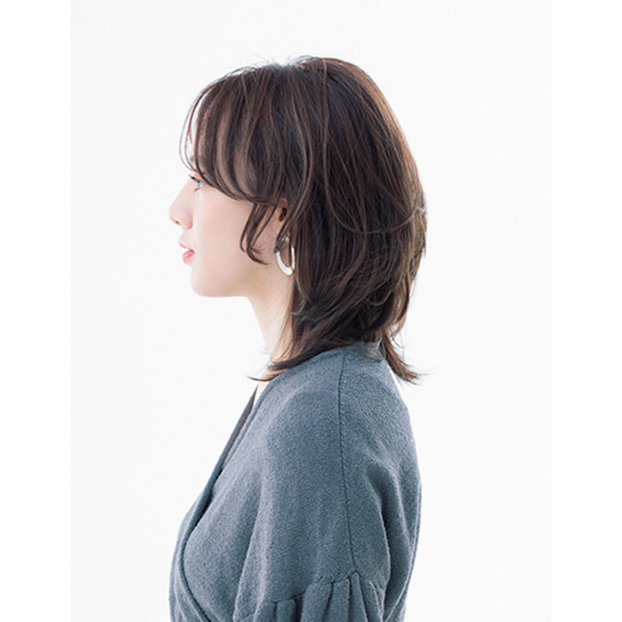 横から見た 人気ヘアスタイル7位の髪型