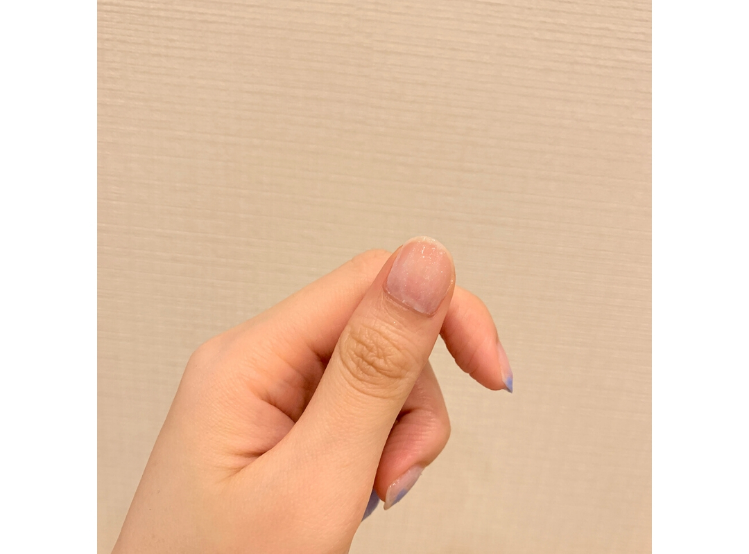 【ダイソー】夏っぽブルーのニュアンスネイル_1_3