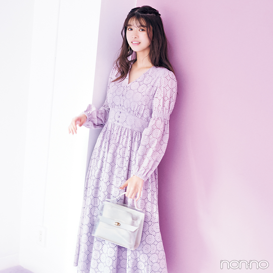 新木優子は楽ちん 美シルエットな有能ワンピスタイル 毎日コーデ Non No Web ファッション 美容 モデル情報を毎日お届け