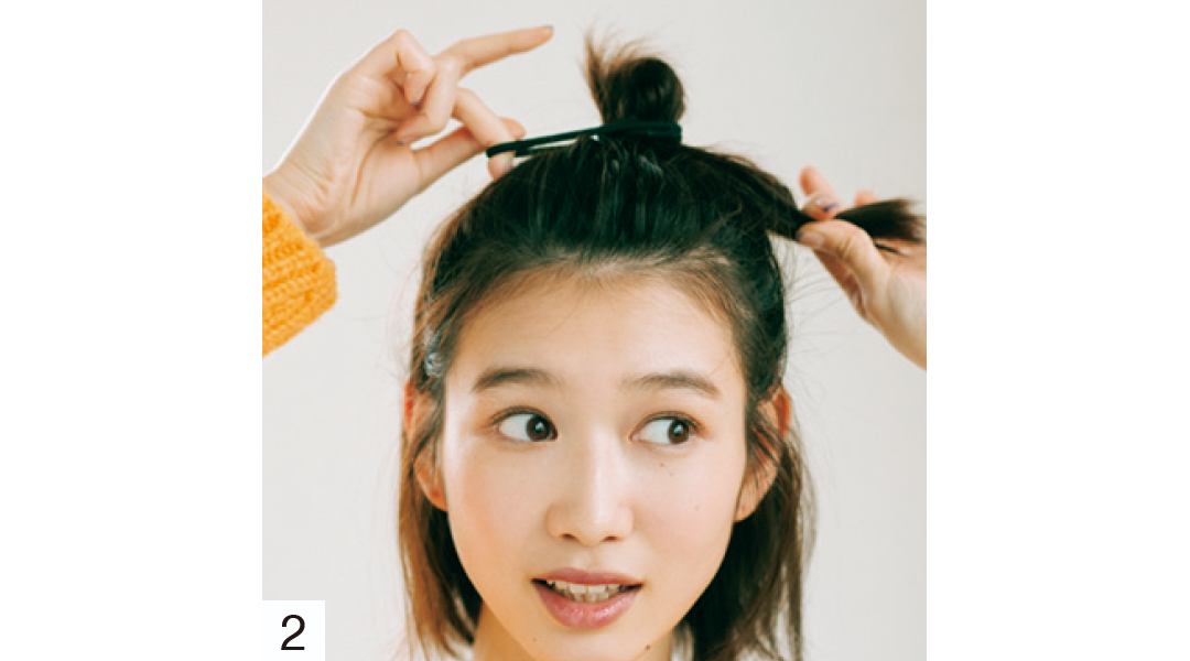 ボブでもOK! 岡本夏美のあか抜けおだんごヘアアレ♡【ヘアでニュアンスを盛る】_1_7