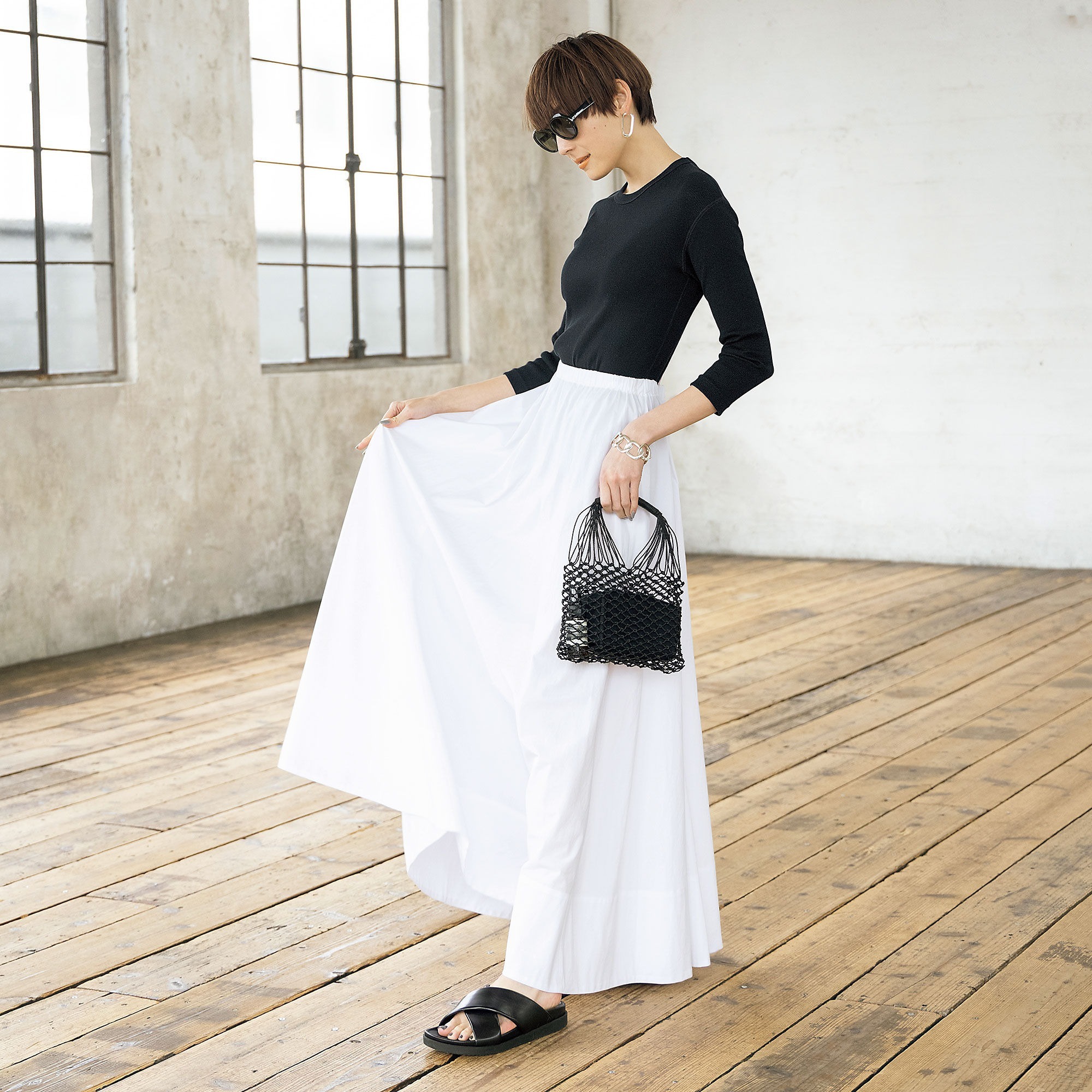 スタイリスト森慶子さんセレクション Raspail で涼しく上品な大人のおしゃれ Web Eclat 50代女性のためのファッション ビューティ ライフスタイル最新情報