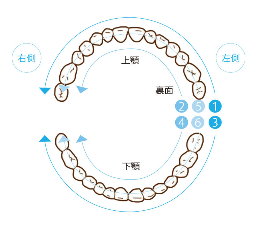 磨く順番