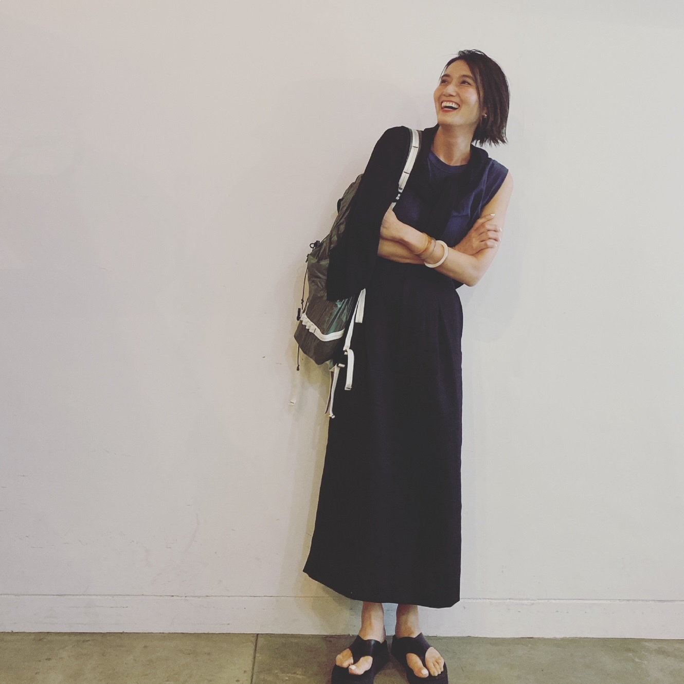 坪田あさみさんコーデ