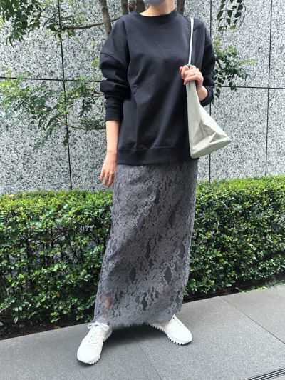 徳原文子×eclat レーススカート ¥36,300(税込)