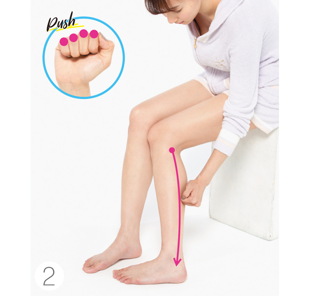 こぶしかっさ で脚やせ ふくらはぎのむくみも撃退 Non No Web ファッション 美容 モデル情報を毎日お届け