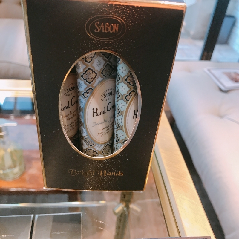 SABONのクリスマスコフレ、ハンドクリームトリニティ