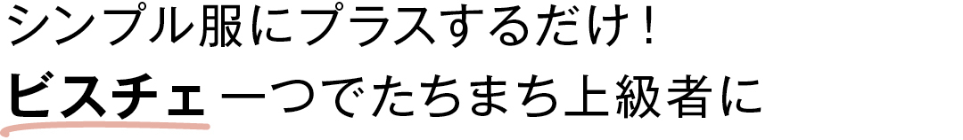 シンプル服にプラスするだけ!ビスチェ一つでたちまち上級者に