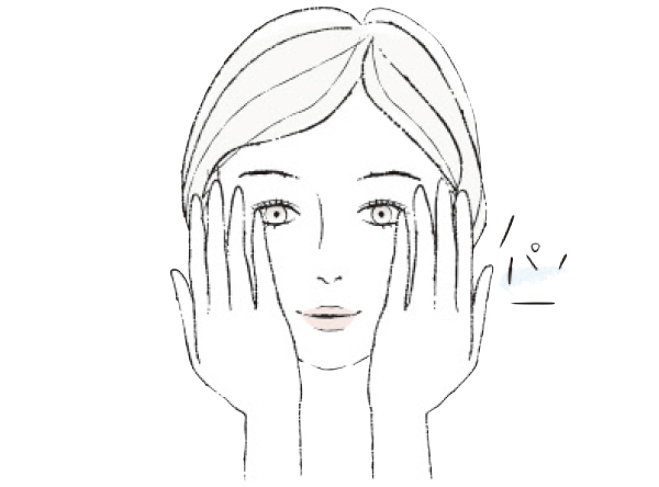 「圧出(あっしゅつ)クレンジング」でクルクル摩擦をなるべく減らす