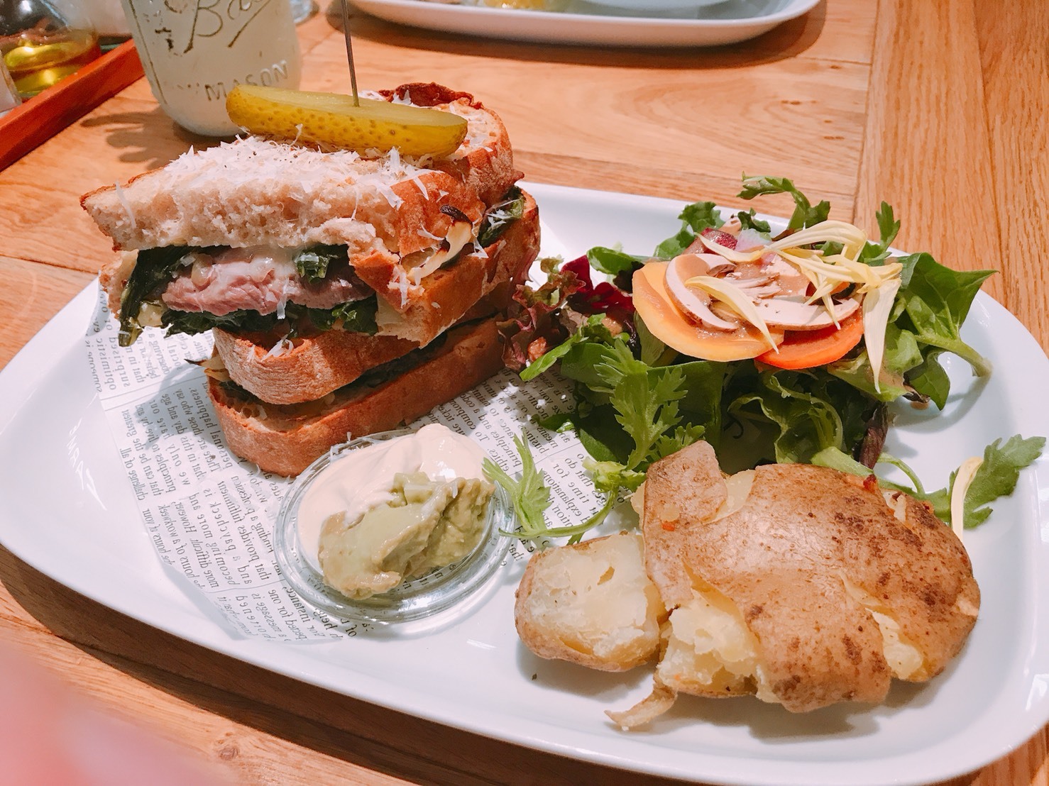 ローストビーフのホットサンド