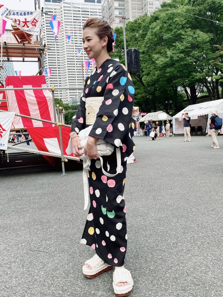 浴衣着ました 数年ぶりのお祭りに大満足した夏の日 ファッション誌marisol マリソル 40代をもっとキレイに 女っぷり上々