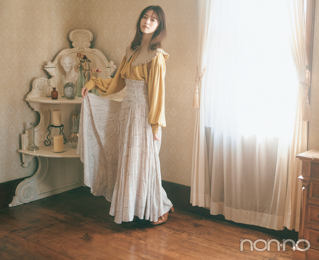 西野七瀬 レトロクラシカル エモ可愛い をキャラ出し Vol ２ Non No Web ファッション 美容 モデル情報を毎日お届け