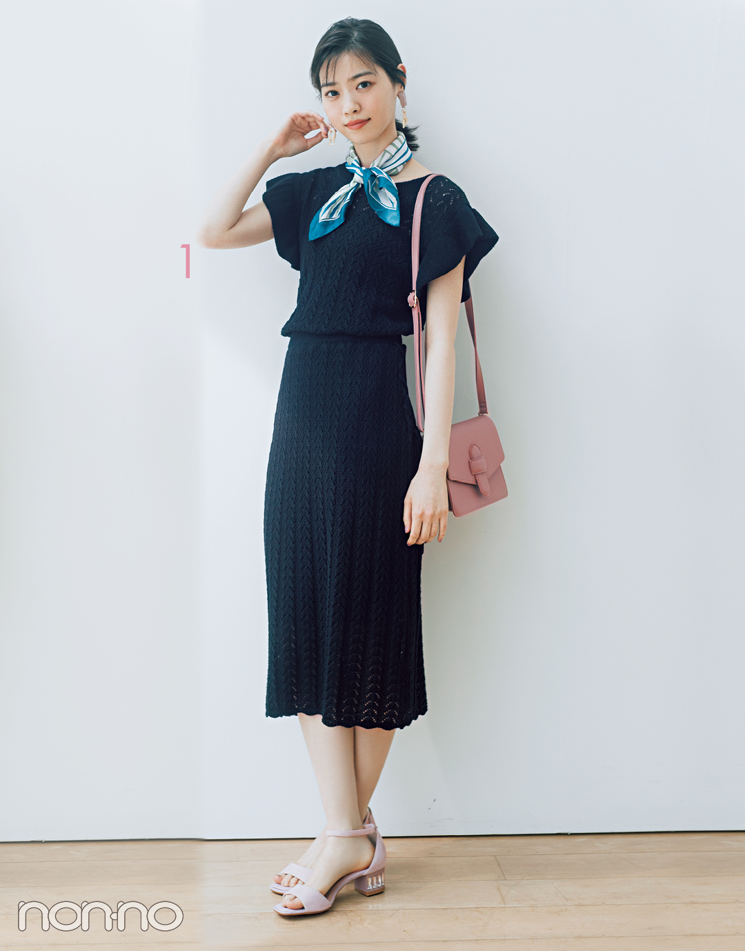 西野七瀬のワンピース見えセットアップで着回し１ ７ Non No Web ファッション 美容 モデル情報を毎日お届け