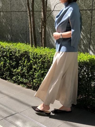E by eclat リネンマキシスカート ¥18,700