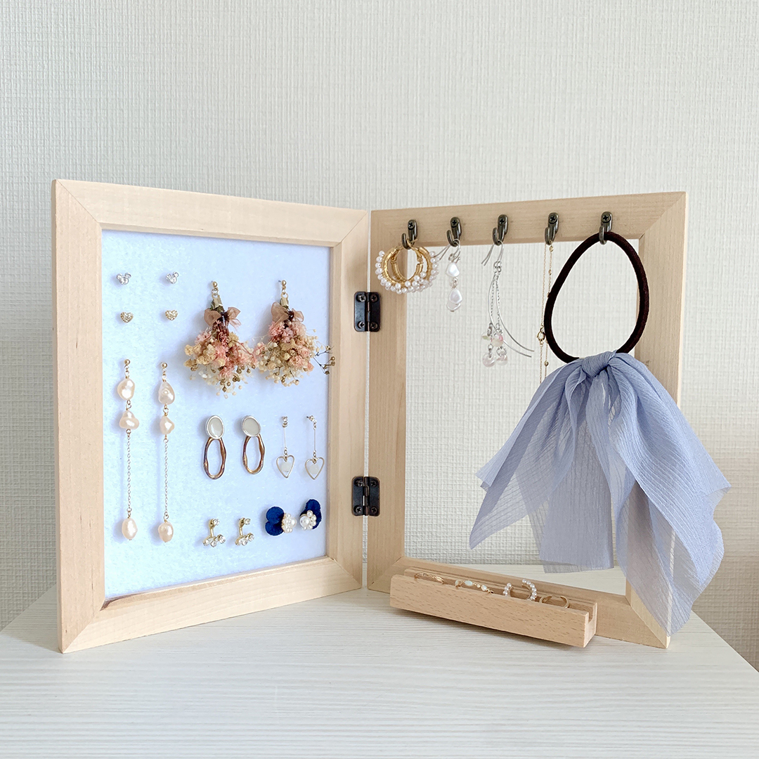 【セリアでDIY】30分で完成! 簡単アクセサリースタンド_1_1