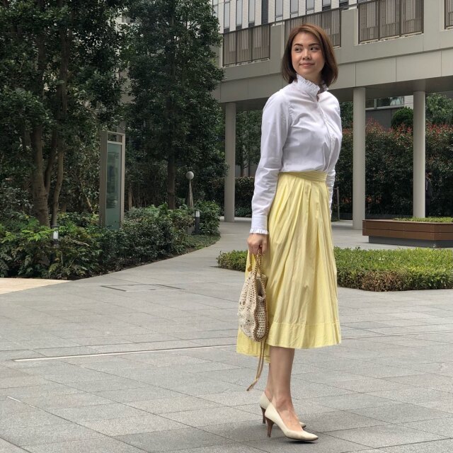 2021年春は、女らしくて上品なフェミニンコーデが気分! 40代のフェミニンコーデまとめ|アラフォーファッション_1_23