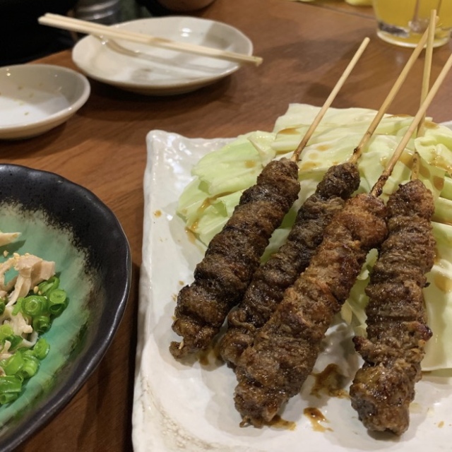 大大大好物の博多の鶏皮!!!味が濃くて香ばしくて大好き(はあと)