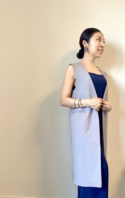 40代 女性ファッション サロペットの着こなし
