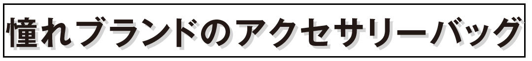 憧れブランドのアクセサリーバッグ