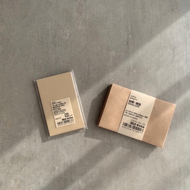 無印良品 メッセージカード